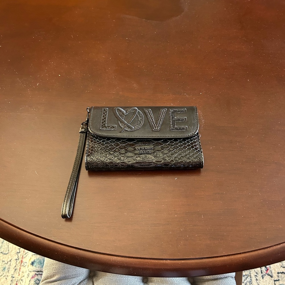 Victoria's Secret Black Love Clutch